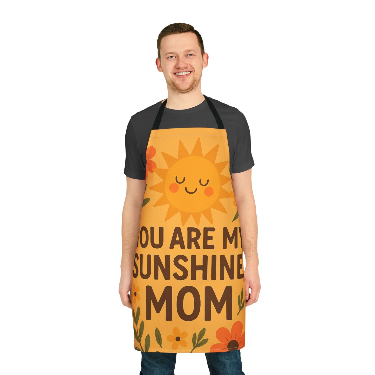 Personalized Mother’s Day Apron - You Are My Sunshine, Mom - Colorful Floral Design