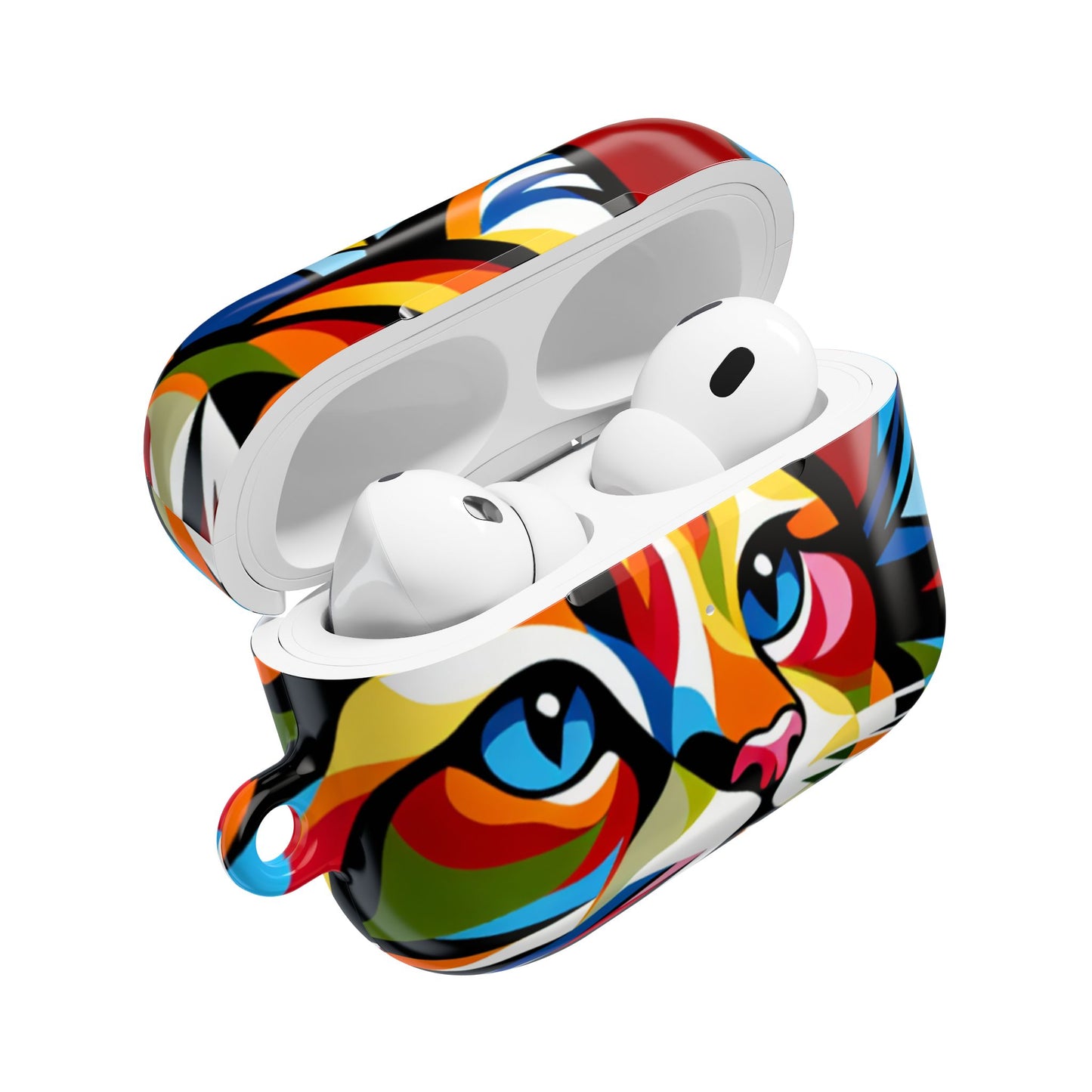 Colorful Cat AirPod Case - Vibrant Designs for Cat Lovers