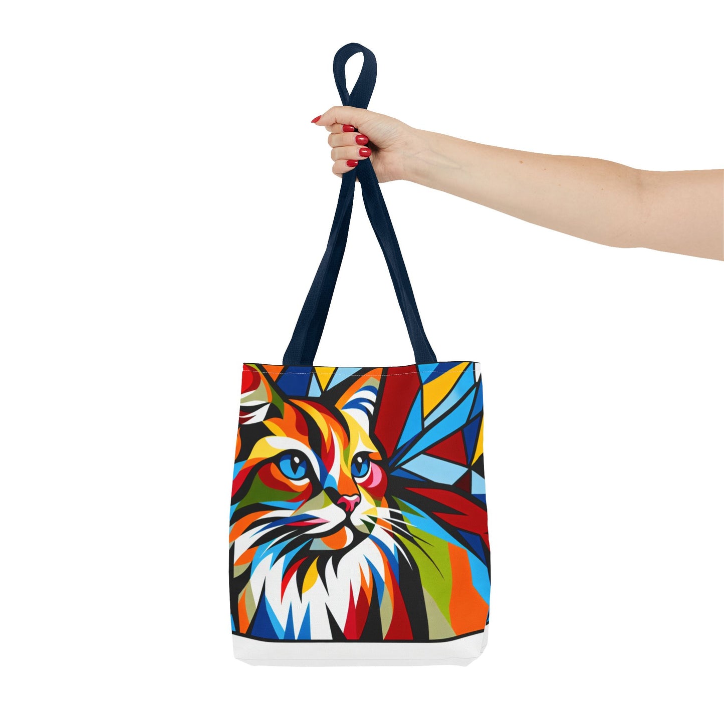 Colorful Cat Art Tote Bag - Stylish & Eco-Friendly