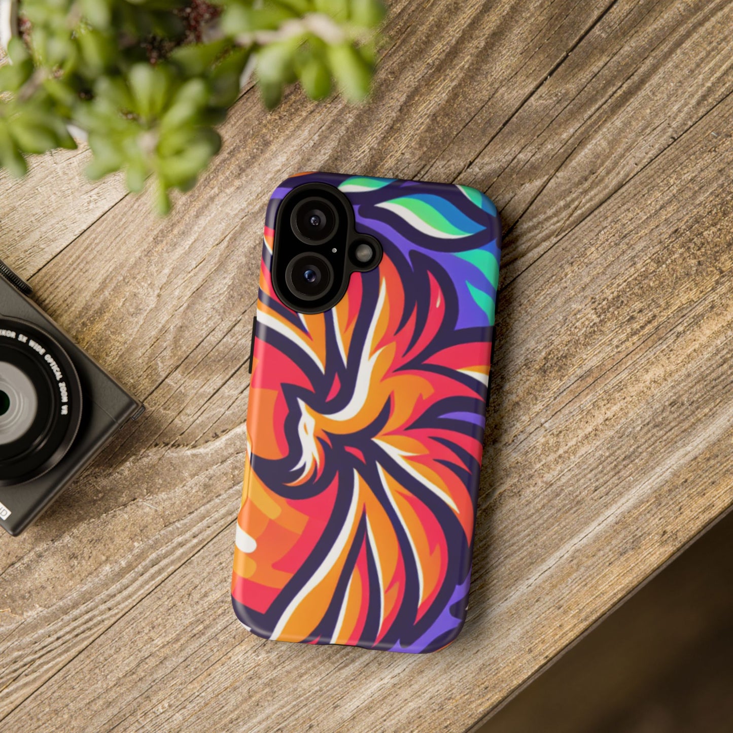 Vibrant Phoenix Phone Case - Tough Cases for Bold Style