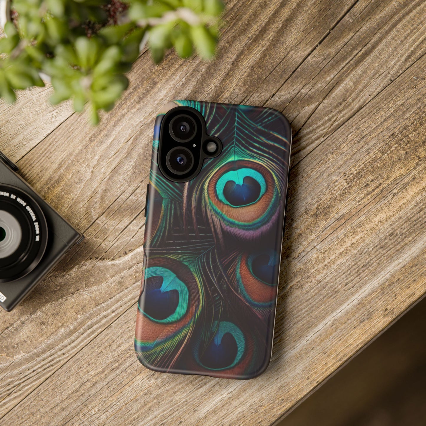 Peacock Feather Phone Case - Tough & Stylish Protection