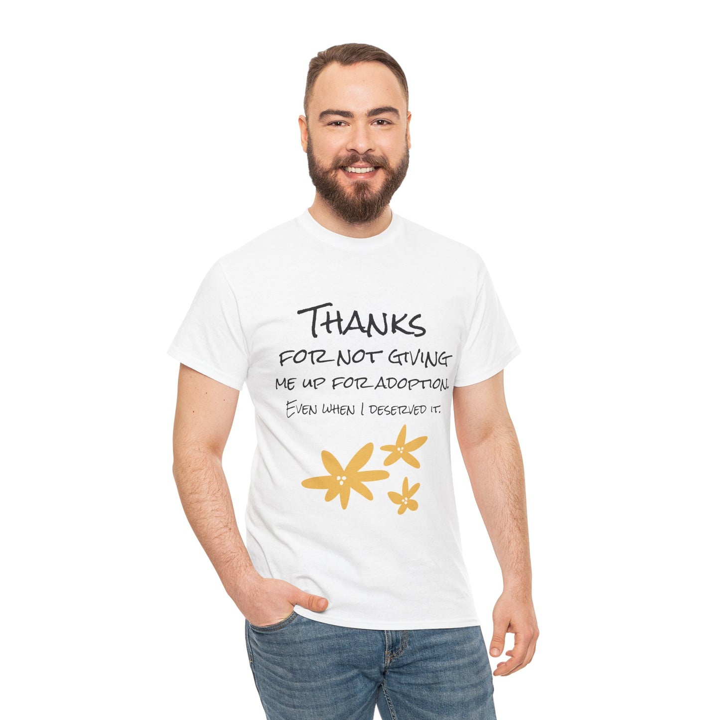 Thank You Unisex Heavy Cotton Tee - Perfect for Mother's Day!