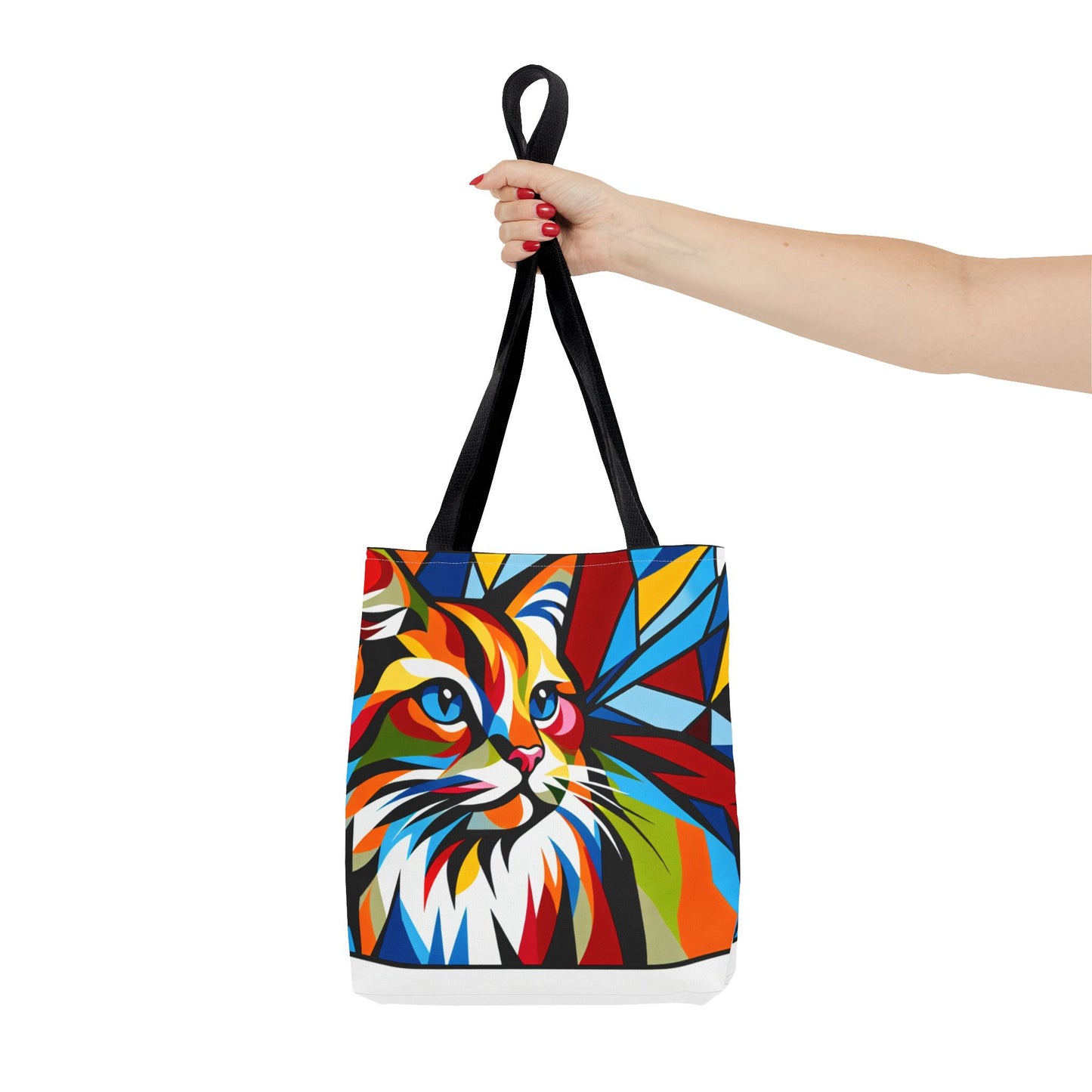 Colorful Cat Art Tote Bag - Stylish & Eco-Friendly