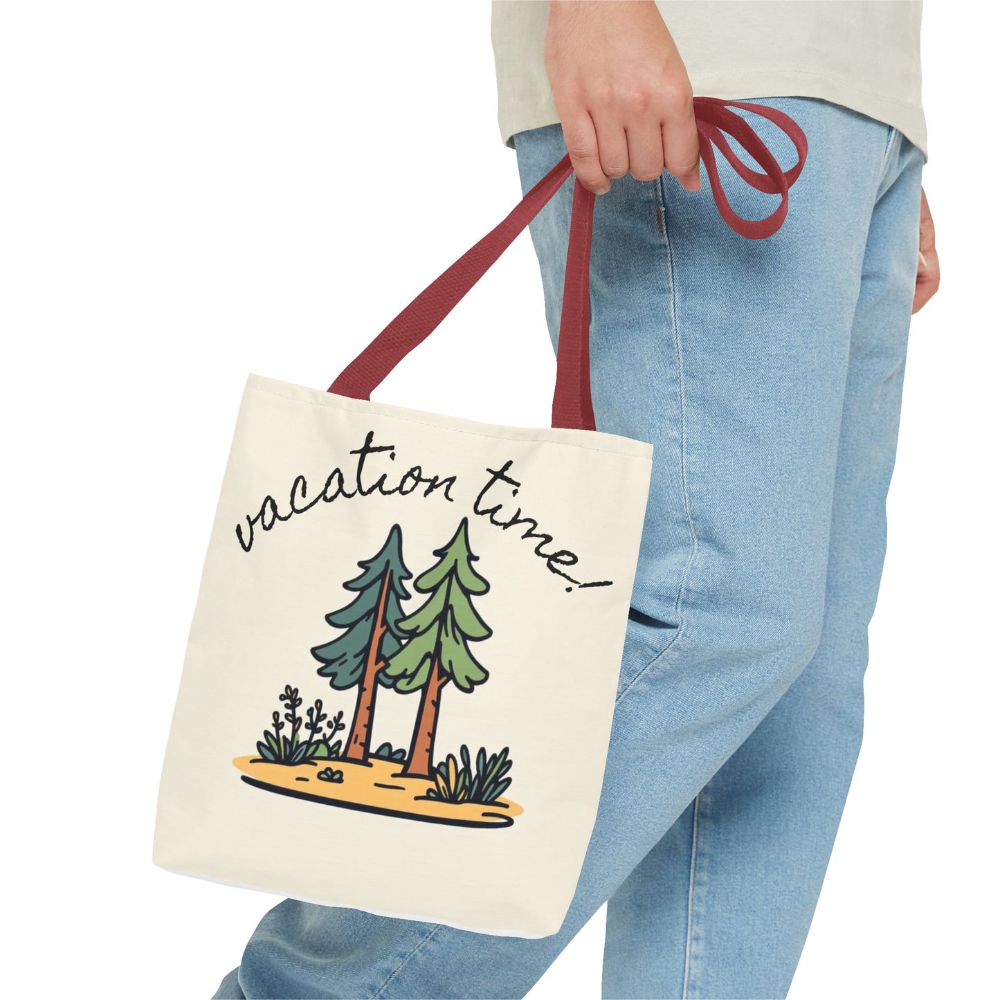 Vacation Time Tote Bag - Nature-Inspired Beach & Travel Accessory