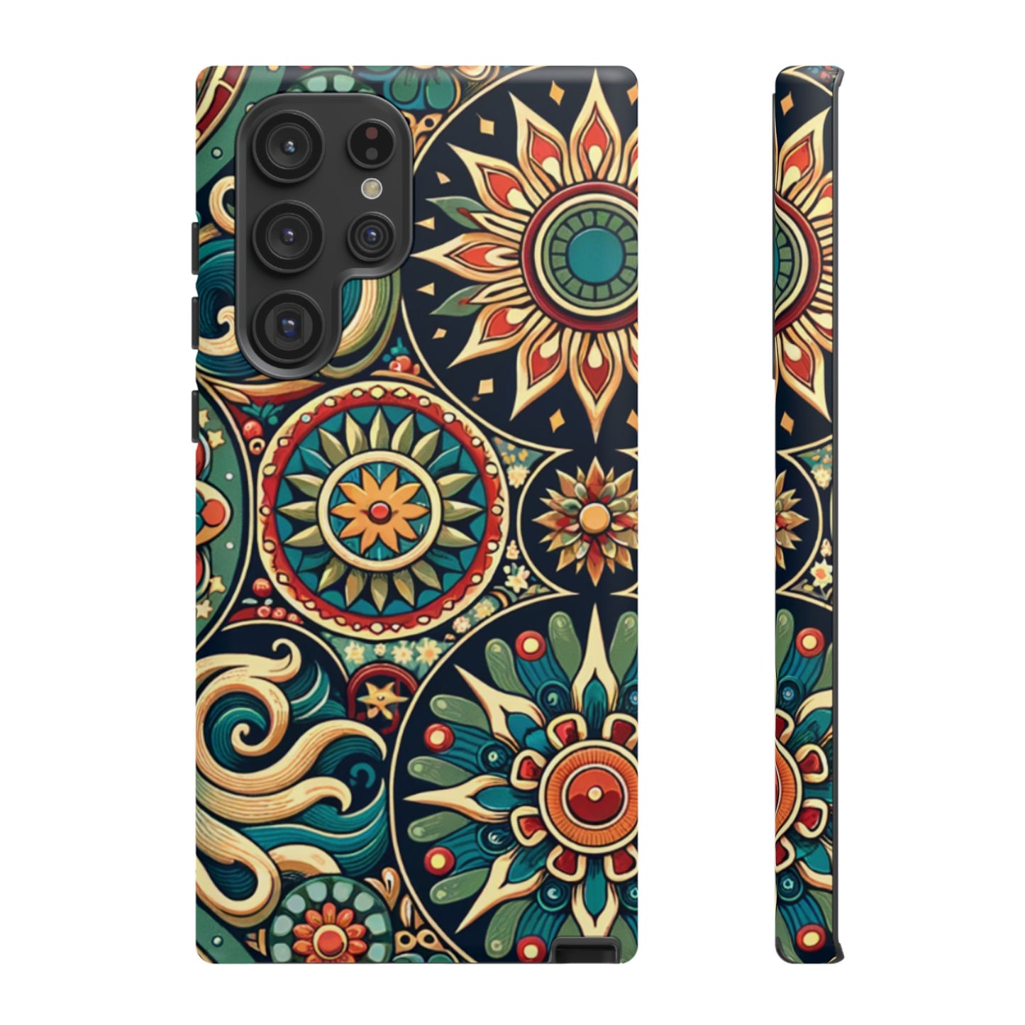 Boho Phone Case with Colorful Mandala Design, Stylish Phone Cover, Trendy Case for Women, Gift for Her, Bohemian Style Accessories