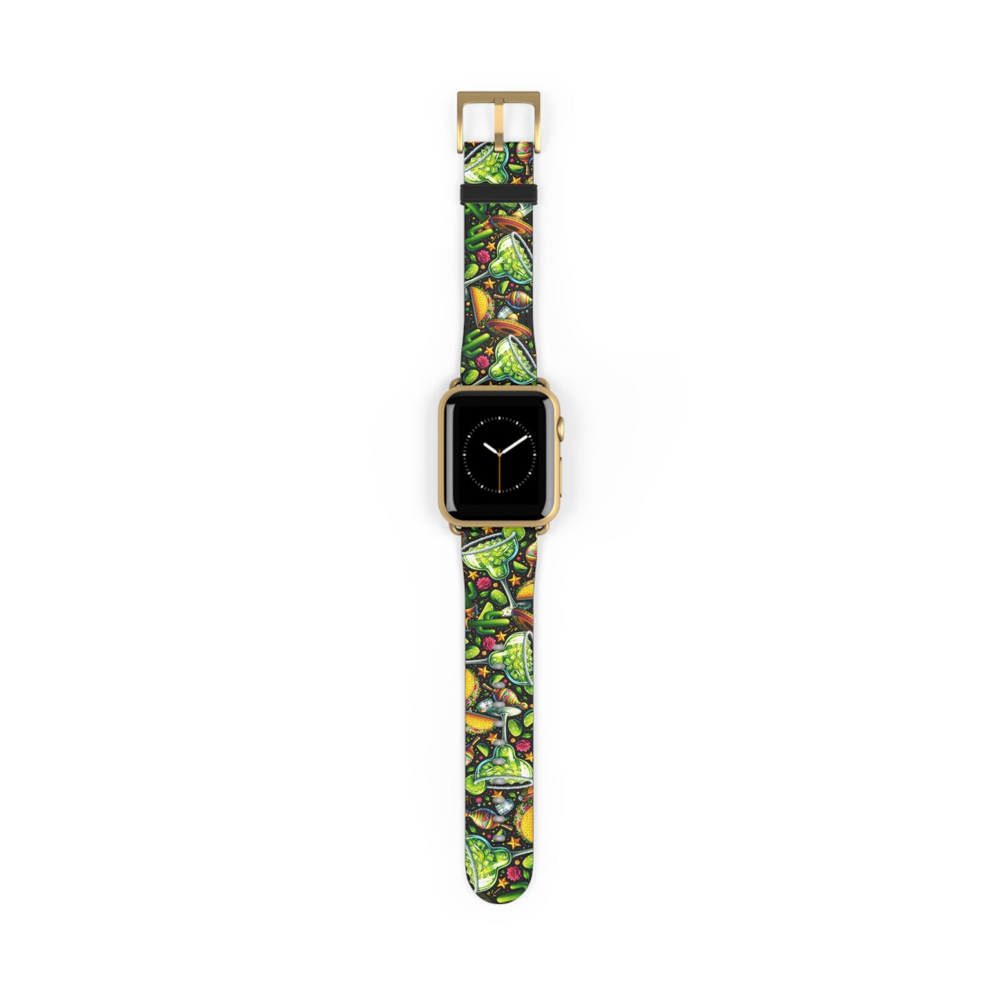 Tropical Fiesta Watch Band - Colorful Fruits & Veggies Design