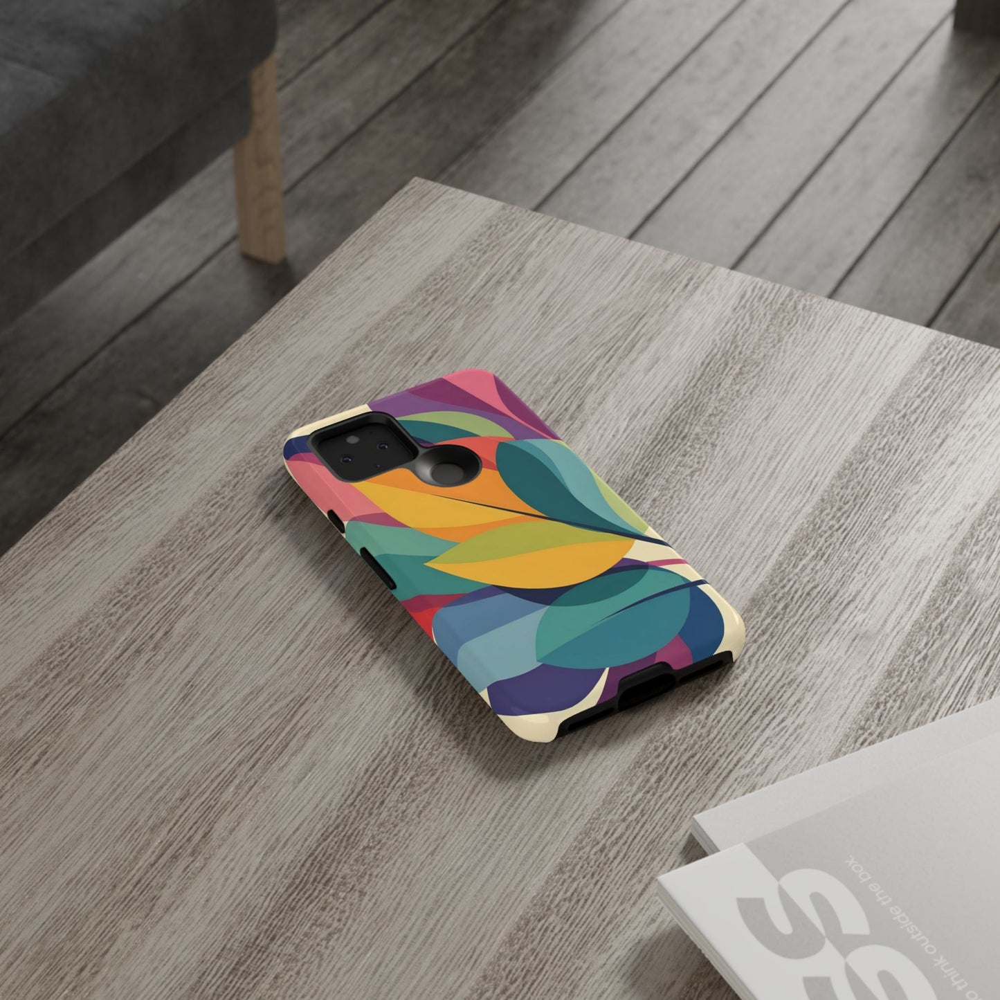 Colorful Leaf Phone Case, Tough TPU Cover, Eco-Friendly Design, Perfect Gift for Nature Lovers, Vibrant Floral Style