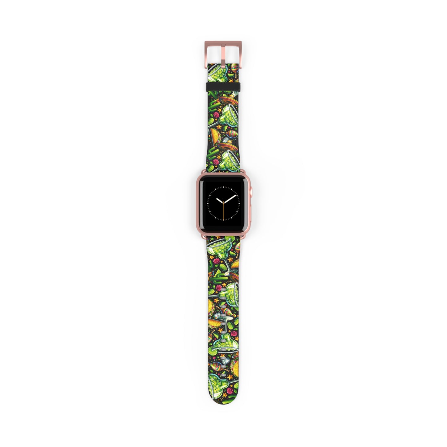 Tropical Fiesta Watch Band - Colorful Fruits & Veggies Design
