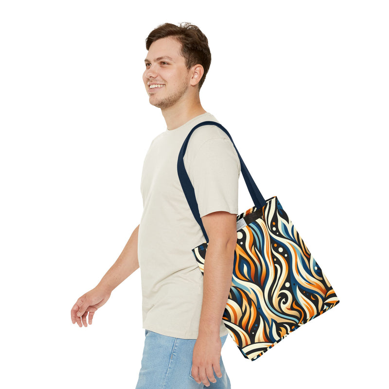 Vibrant Boho Tote Bag - Colorful AOP Design, Beach Essential, Everyday Carry, Gift Idea, Stylish and Functional