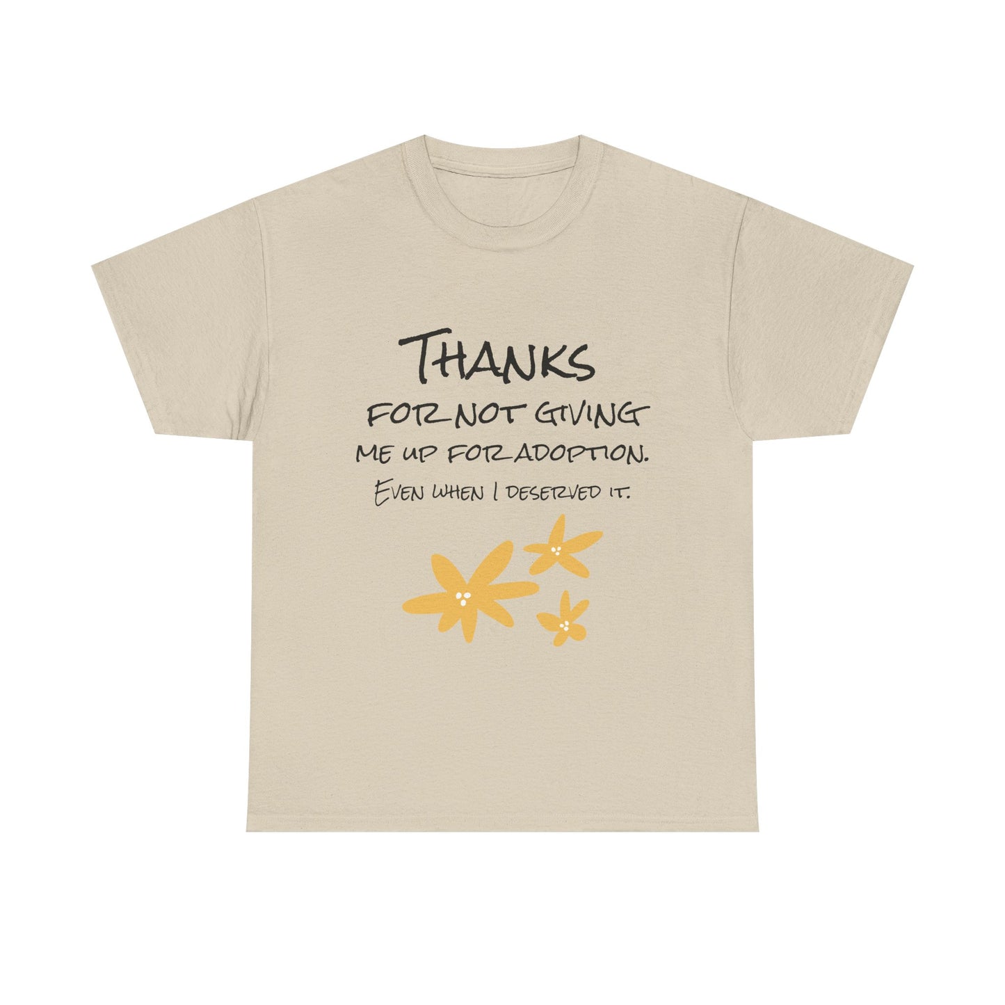 Thank You Unisex Heavy Cotton Tee - Perfect for Mother's Day!