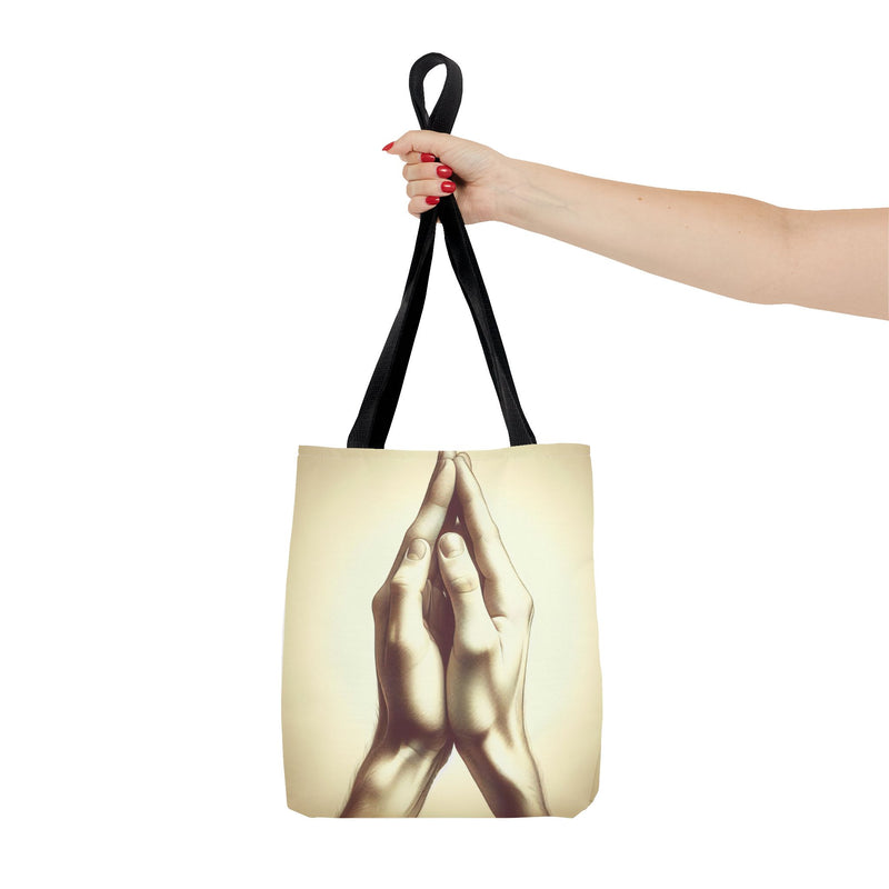 Mindful Hands Tote Bag - Elegant Design for Everyday Use
