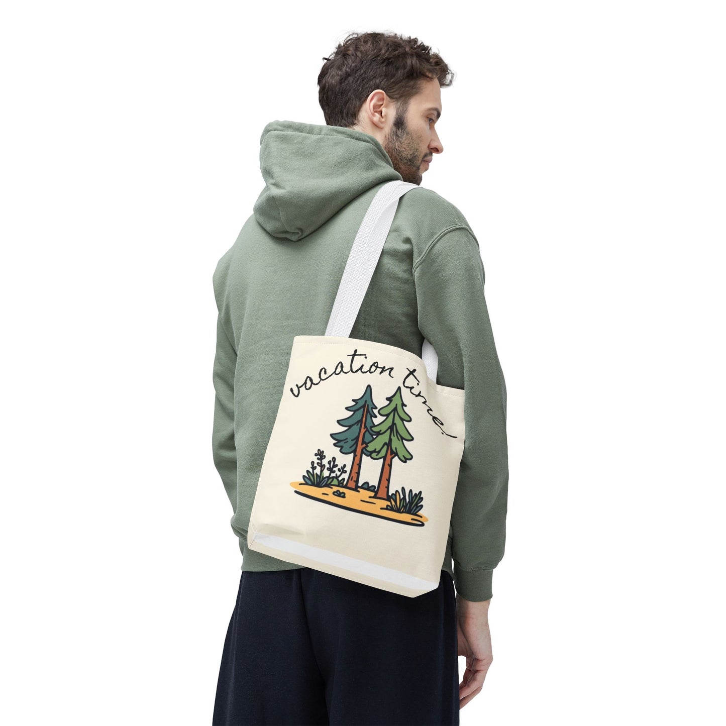 Vacation Time Tote Bag - Nature-Inspired Beach & Travel Accessory