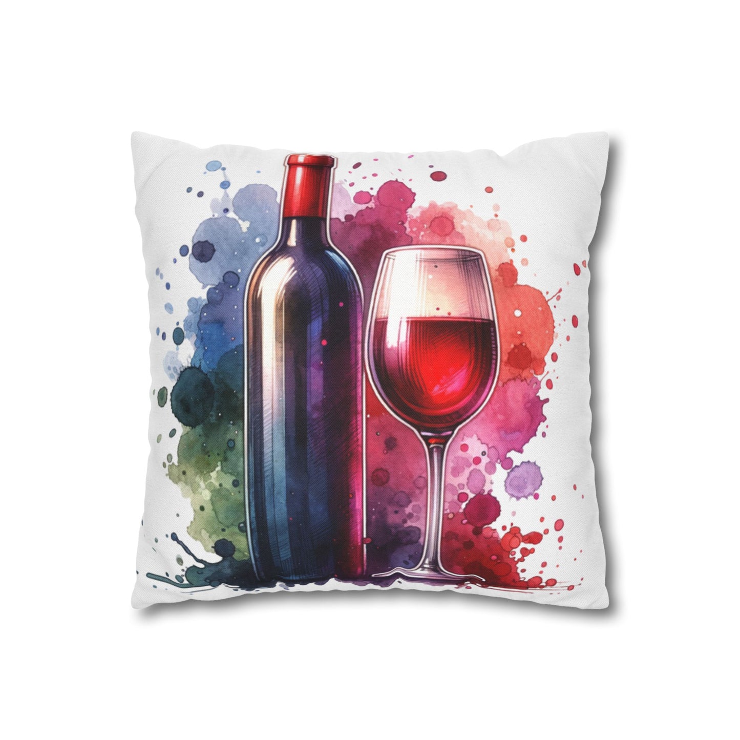 Wine-Themed Decorative Pillowcase - Perfect for Wine Lovers & Home Decor