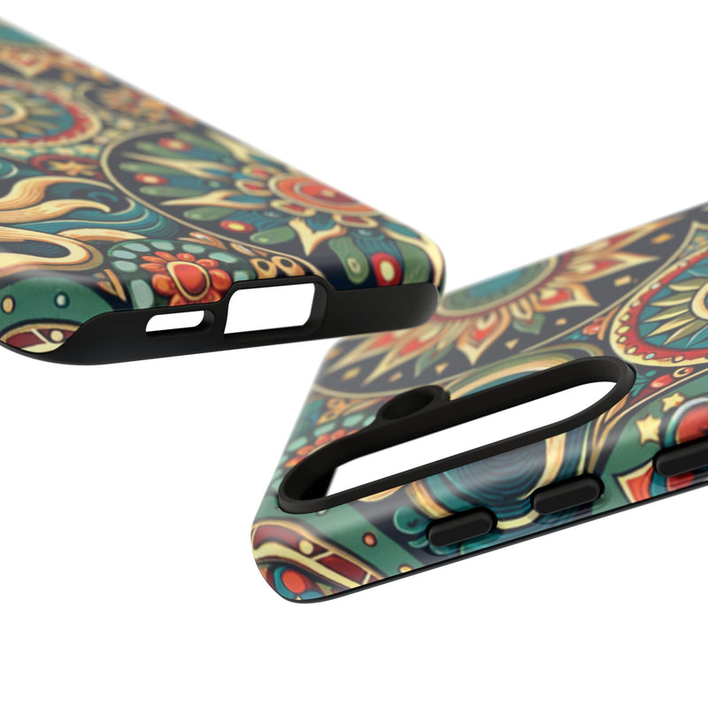 Boho Phone Case with Colorful Mandala Design, Stylish Phone Cover, Trendy Case for Women, Gift for Her, Bohemian Style Accessories