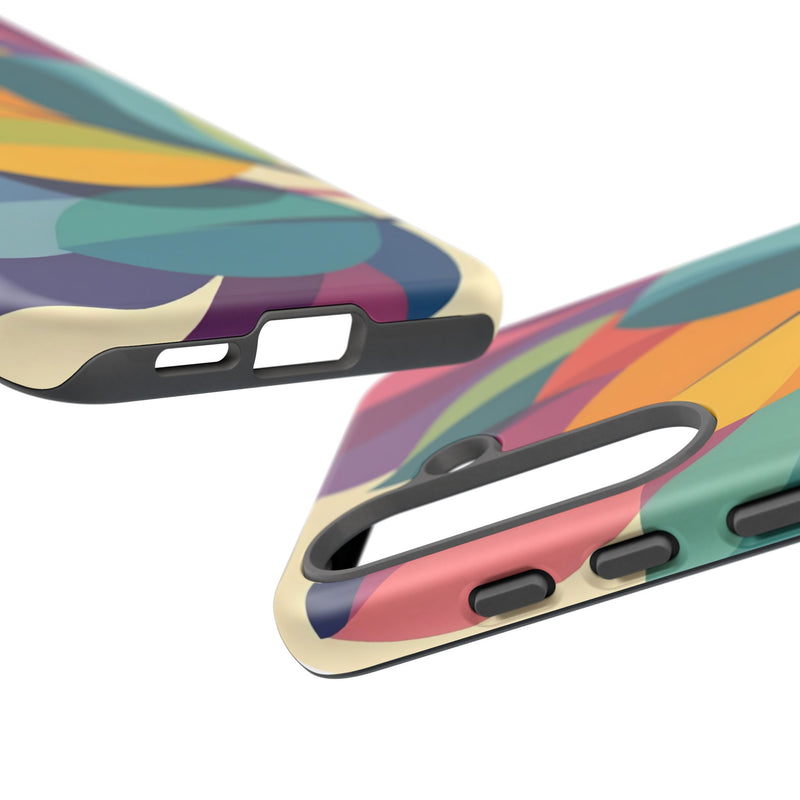 Colorful Leaf Phone Case, Tough TPU Cover, Eco-Friendly Design, Perfect Gift for Nature Lovers, Vibrant Floral Style