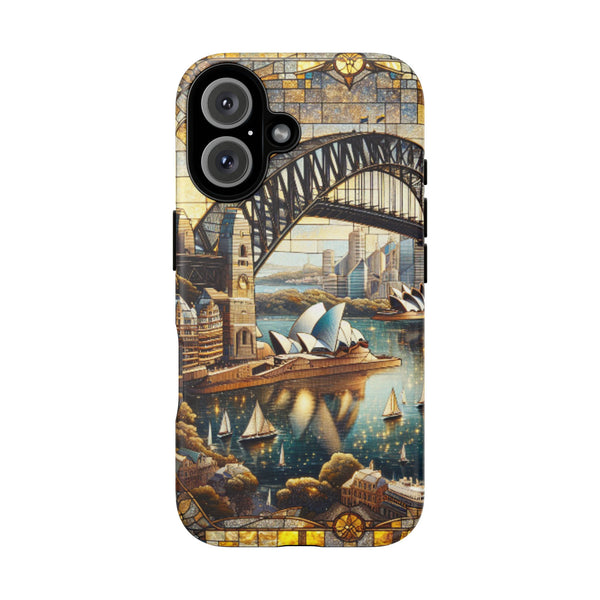 Sydney Mosaic Tough Phone Case - Durable Protection with Scenic Design