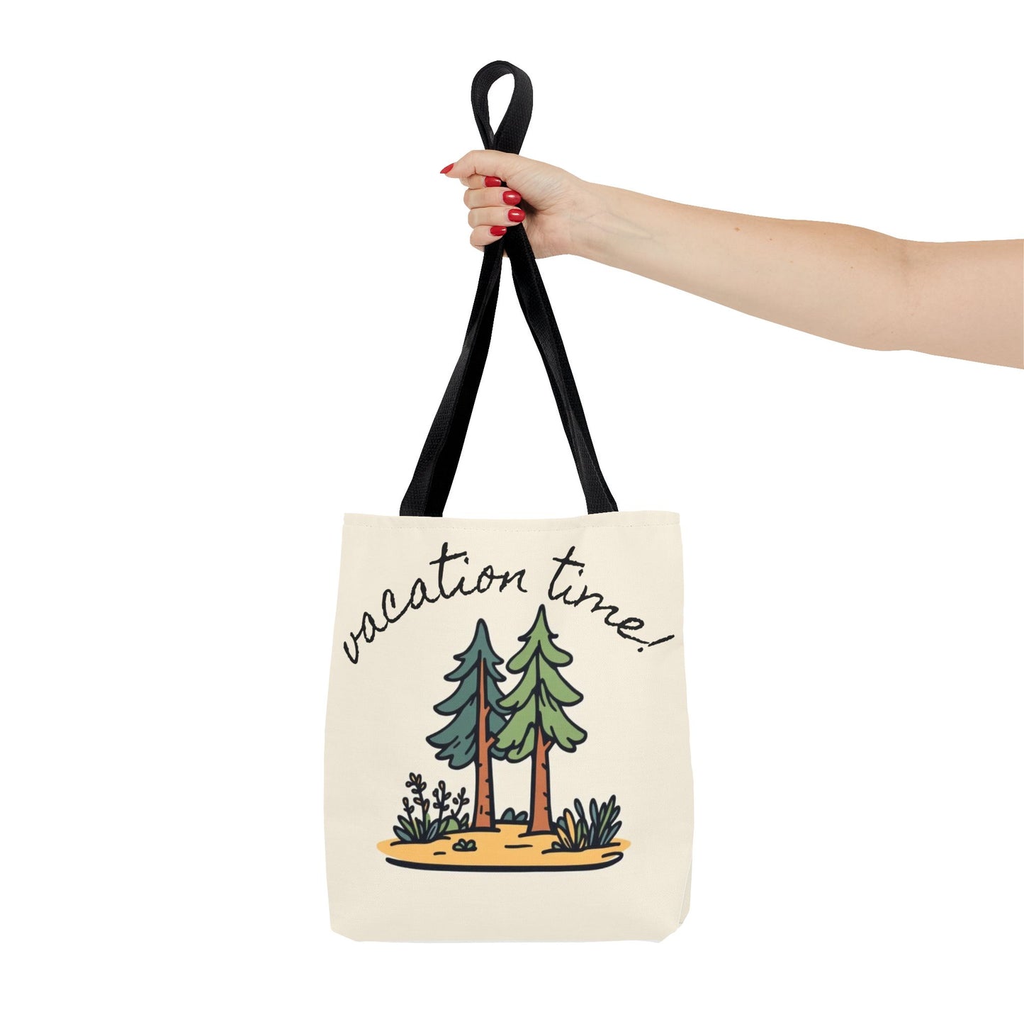 Vacation Time Tote Bag - Nature-Inspired Beach & Travel Accessory