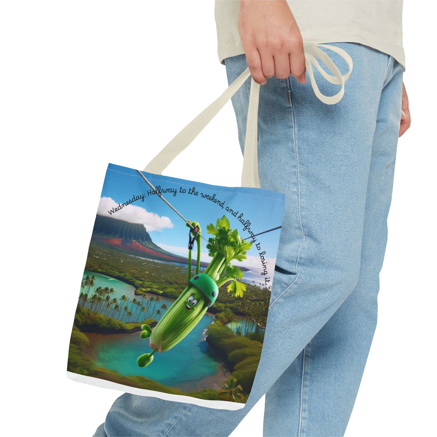 Whimsical Vegetable Tote Bag - Perfect for Weekend Adventures!