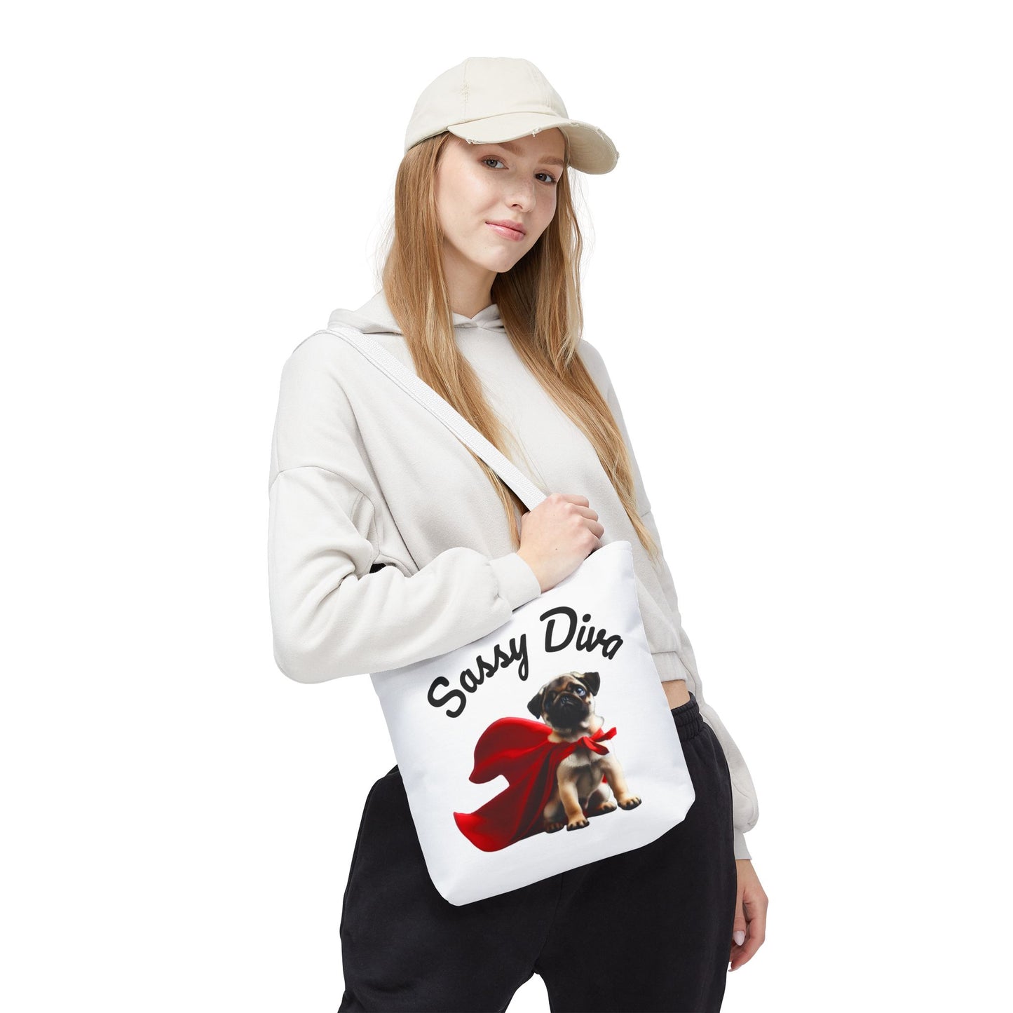 Sassy Diva Tote Bag, Stylish Eco-Friendly Bag, Pet Lover Gift, Dog Mom Accessory, Fun Shopping Bag, Animal Themed Purse