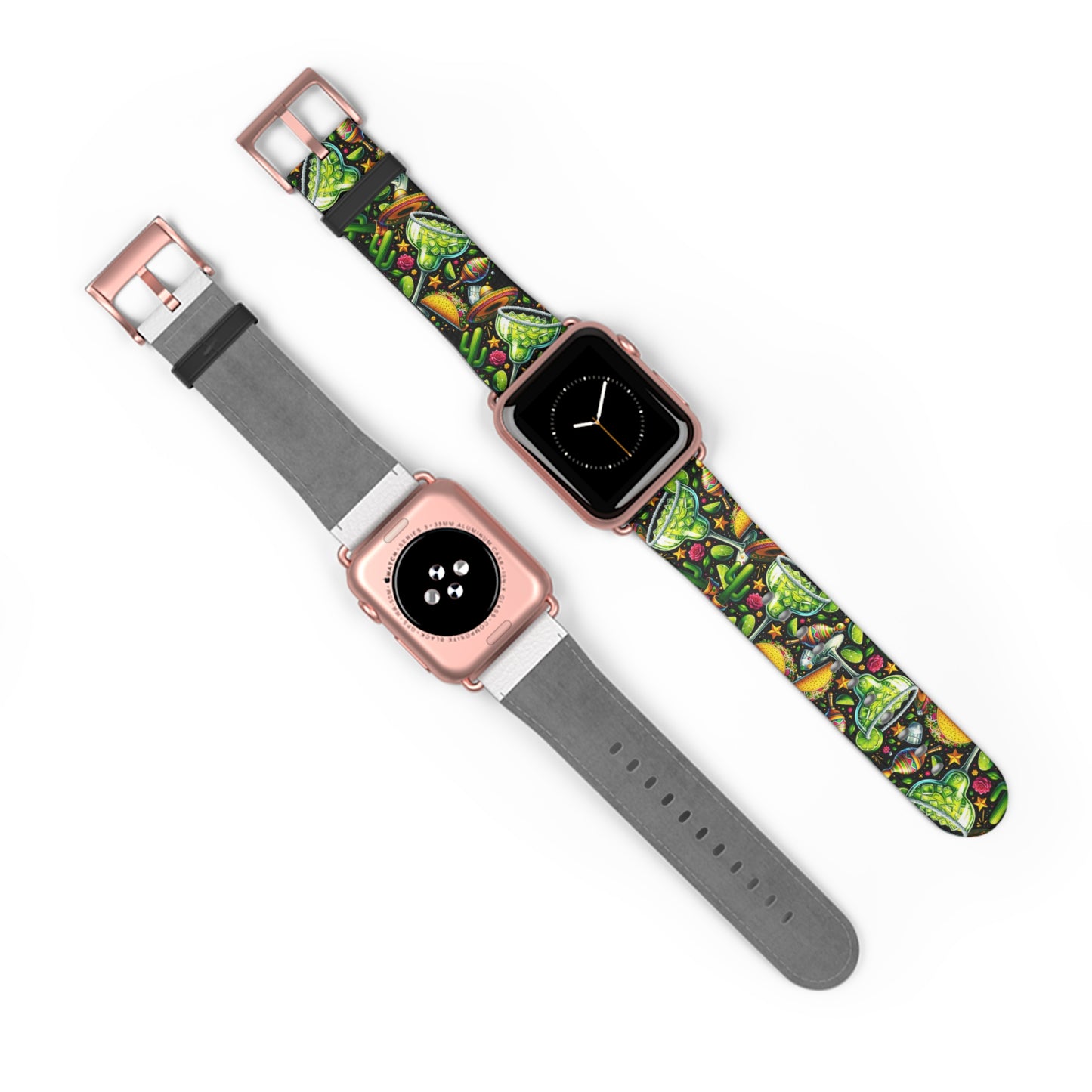 Tropical Fiesta Watch Band - Colorful Fruits & Veggies Design