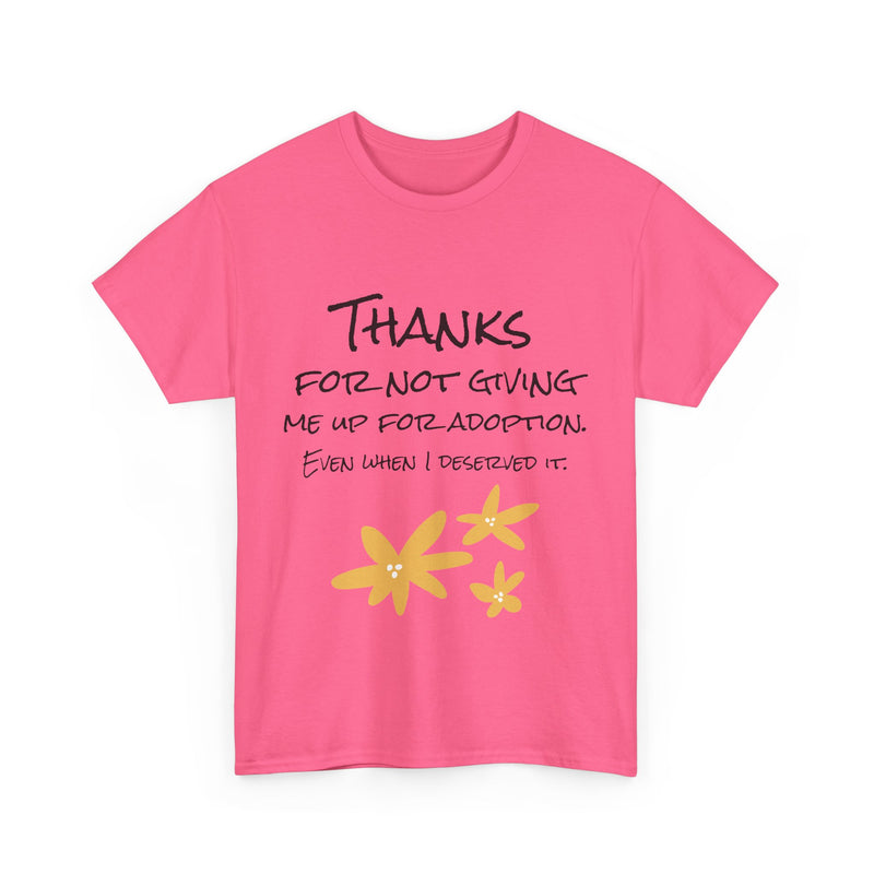 Thank You Unisex Heavy Cotton Tee - Perfect for Mother's Day!