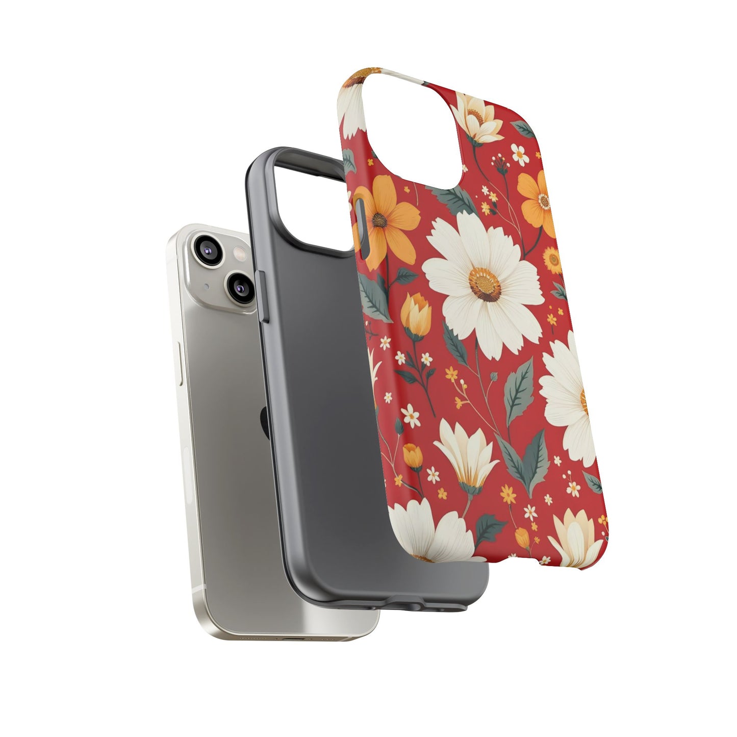 Floral Tough Phone Case | Durable Protection with Vibrant Flowers