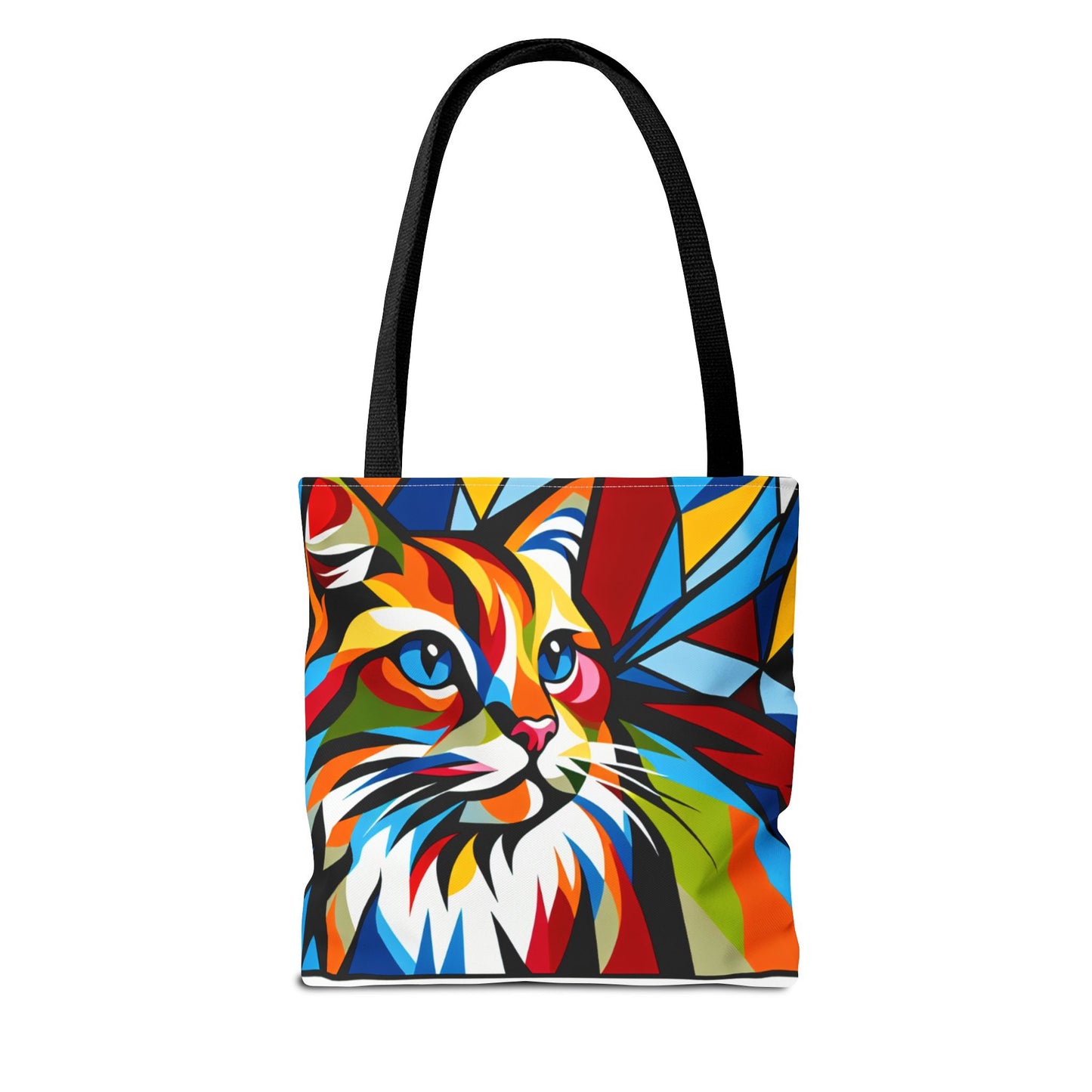 Colorful Cat Art Tote Bag - Stylish & Eco-Friendly