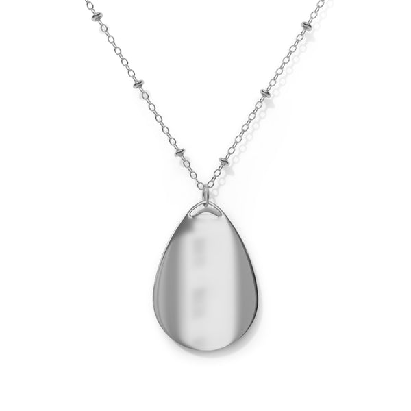 80's Babe Oval Necklace - Happy & Dazzling Jewelry for Retro Lovers