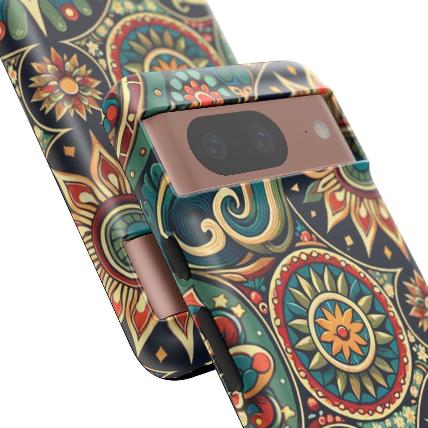 Boho Phone Case with Colorful Mandala Design, Stylish Phone Cover, Trendy Case for Women, Gift for Her, Bohemian Style Accessories