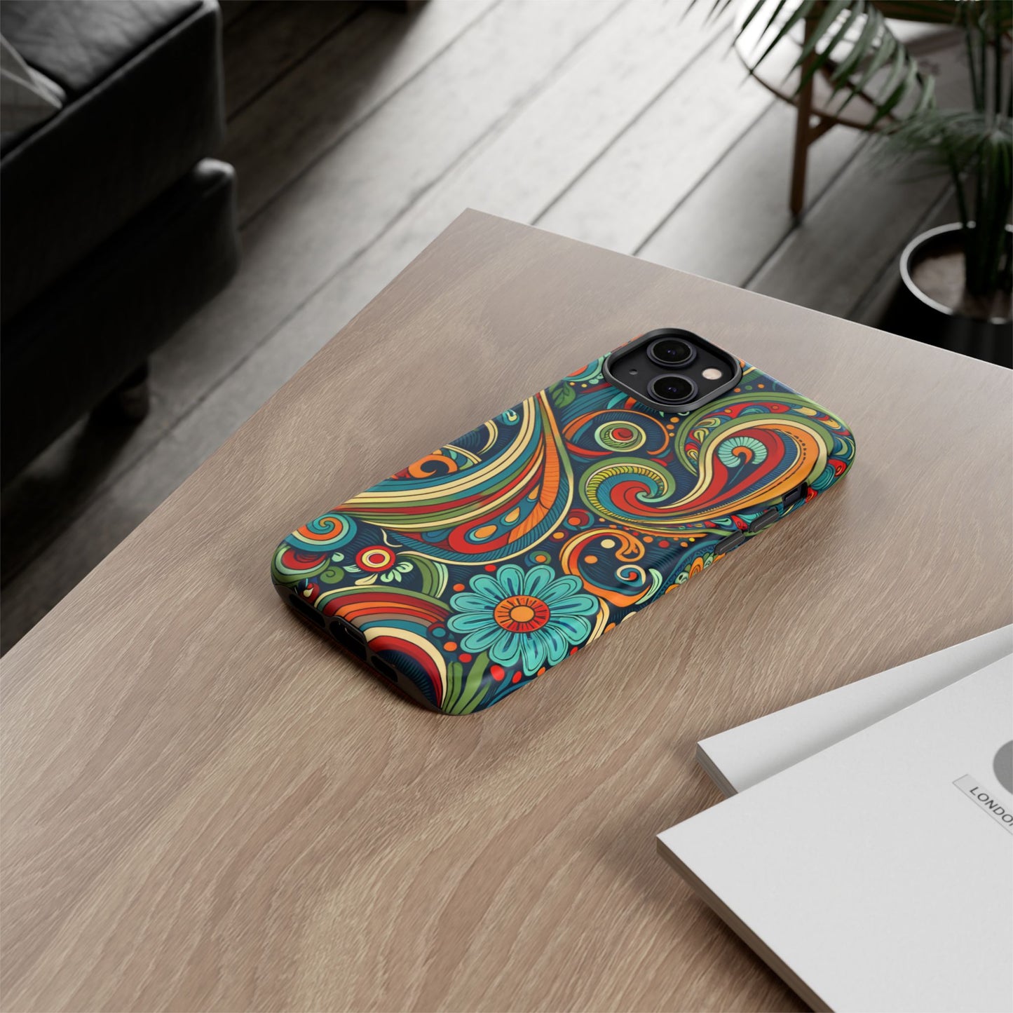 Bohemian Floral Phone Case - Colorful Tough Cover for Stylish Protection