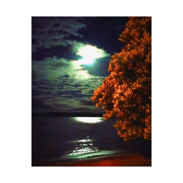 Serene Moonlit Landscape Vertical Poster | Perfect for Home Decor & Gift