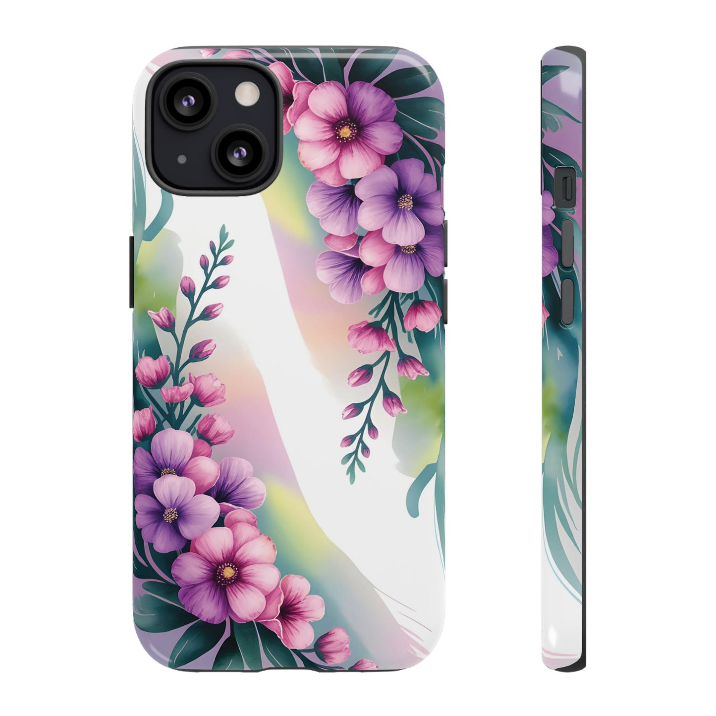 Floral Phone Case with Tough Protection, Stylish Cover for Smartphone, Flower Design Case, Gift for Her, Customizable Phone Accessories