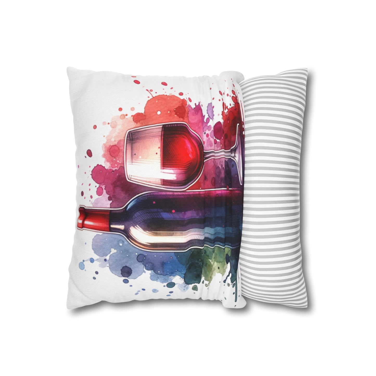 Wine-Themed Decorative Pillowcase - Perfect for Wine Lovers & Home Decor