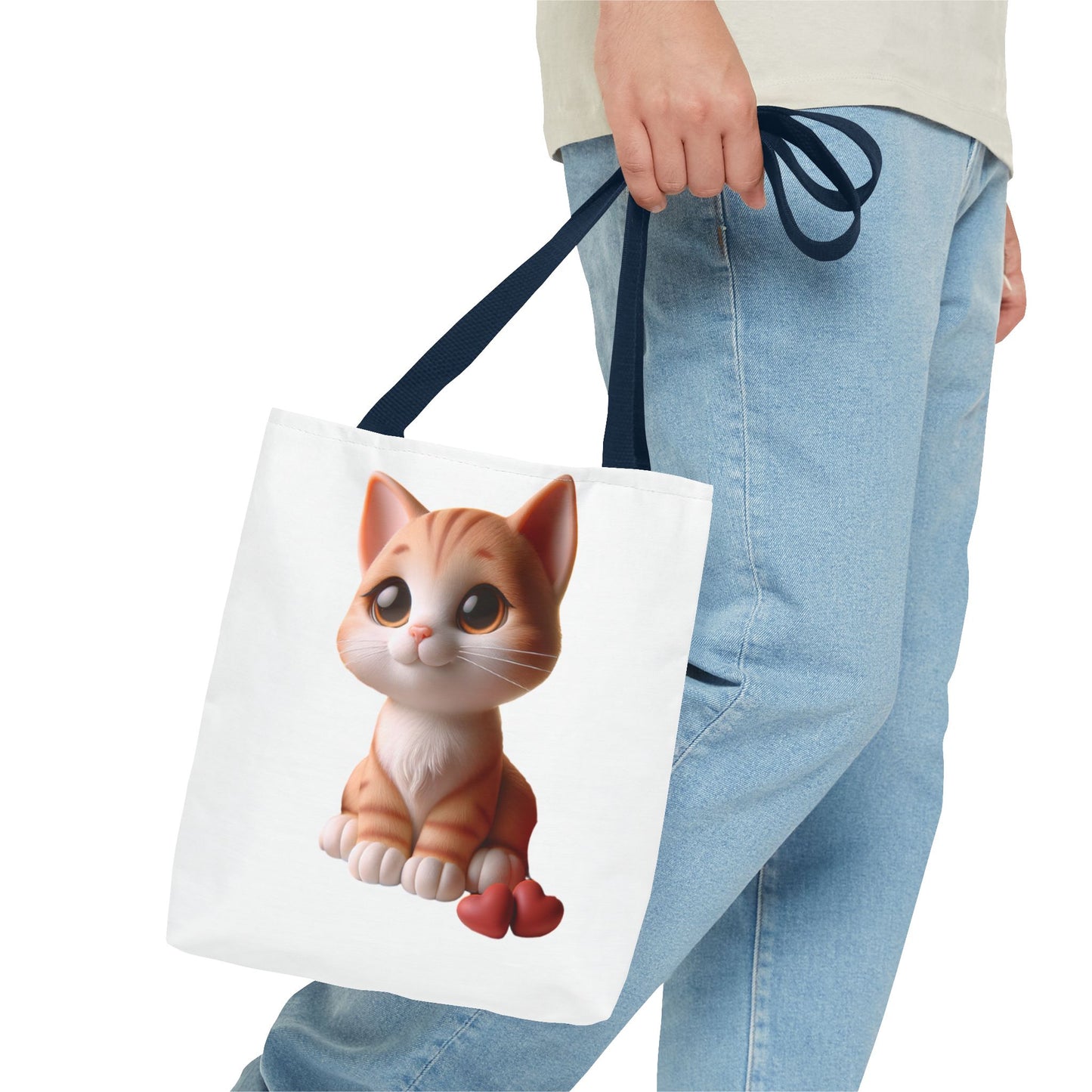 Adorable Cat Tote Bag - Cute Kawaii Design for Cat Lovers