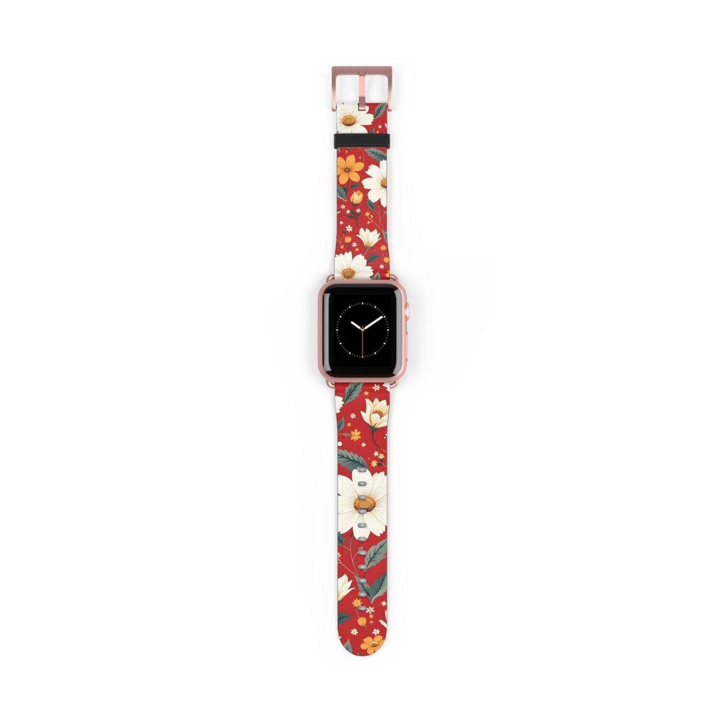 Floral Pattern Watch Band - Stylish & Vibrant Accessory for Everyday Use