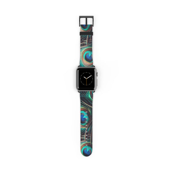 Peacock Feather Watch Band – Vibrant, Stylish Accessory for Nature Lovers