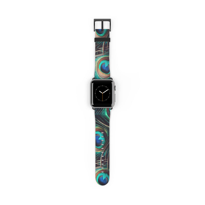 Peacock Feather Watch Band – Vibrant, Stylish Accessory for Nature Lovers