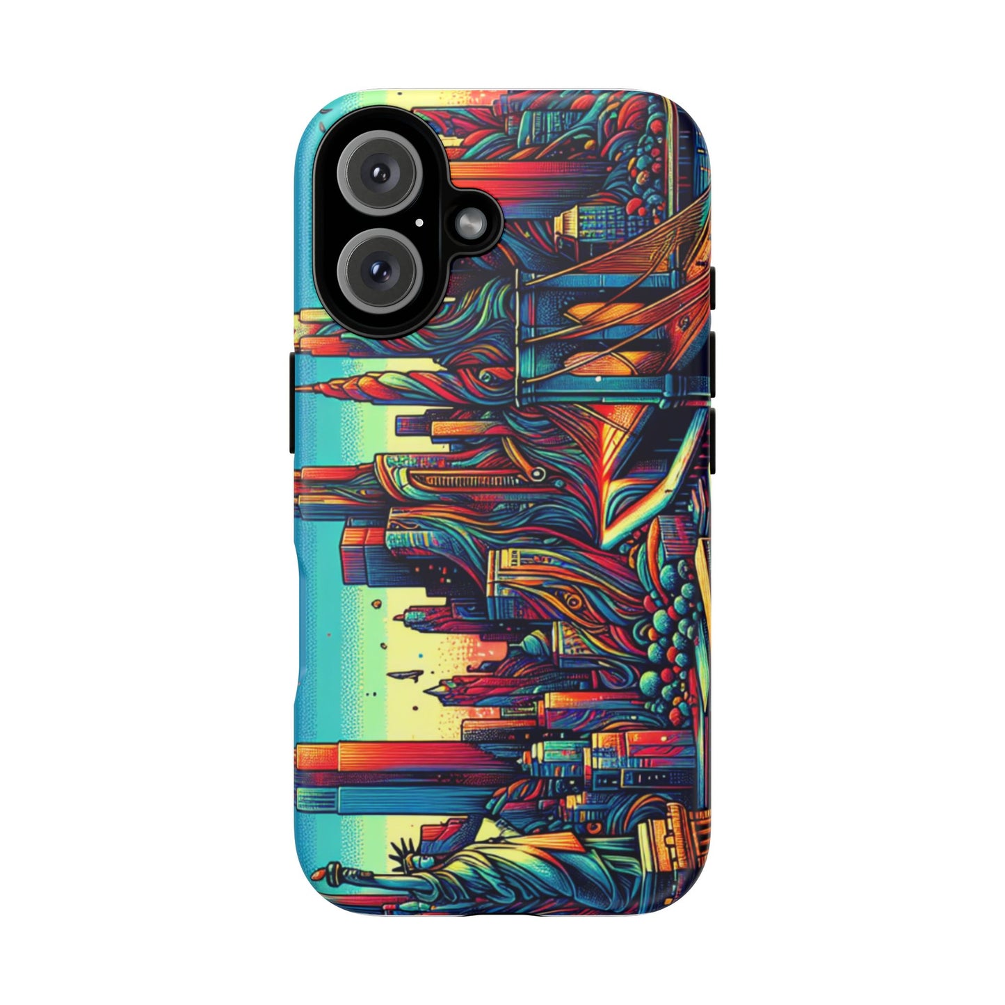 Artistic Phone Case - Vibrant NYC Design for Urban Enthusiasts