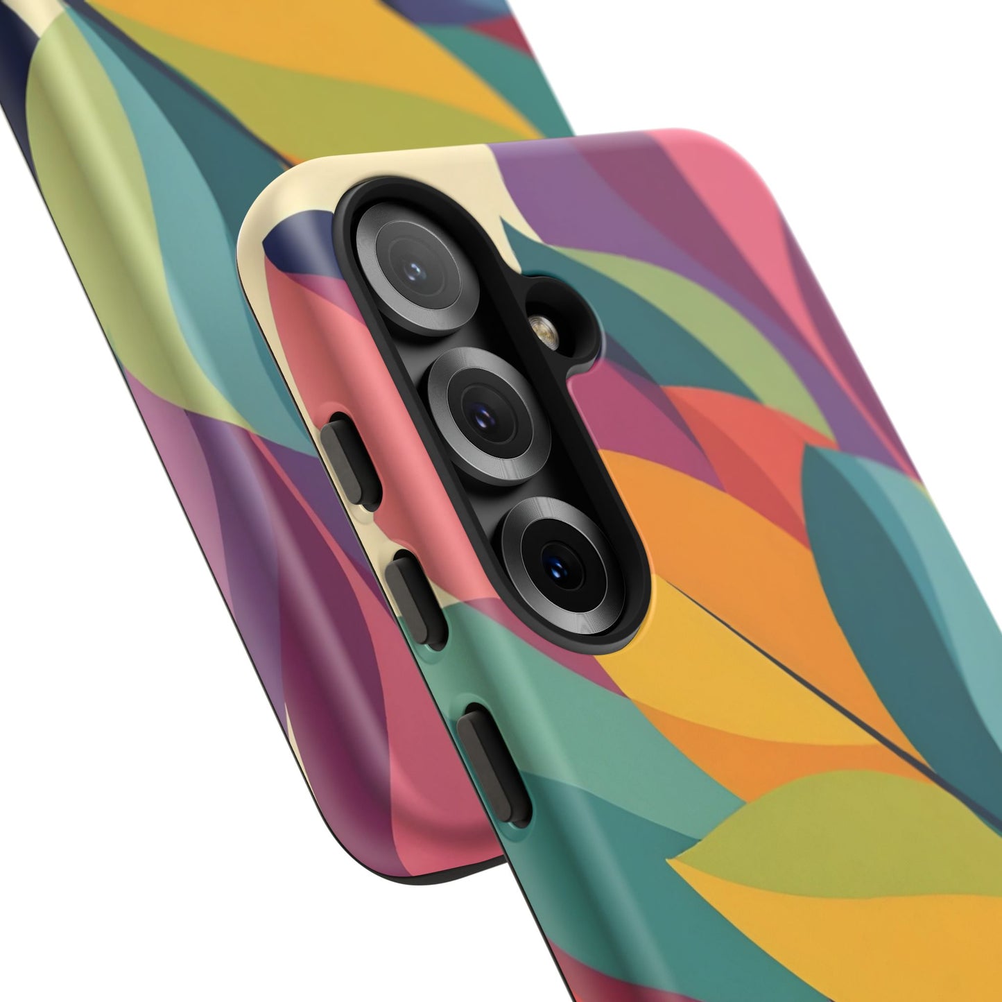 Colorful Leaf Phone Case, Tough TPU Cover, Eco-Friendly Design, Perfect Gift for Nature Lovers, Vibrant Floral Style