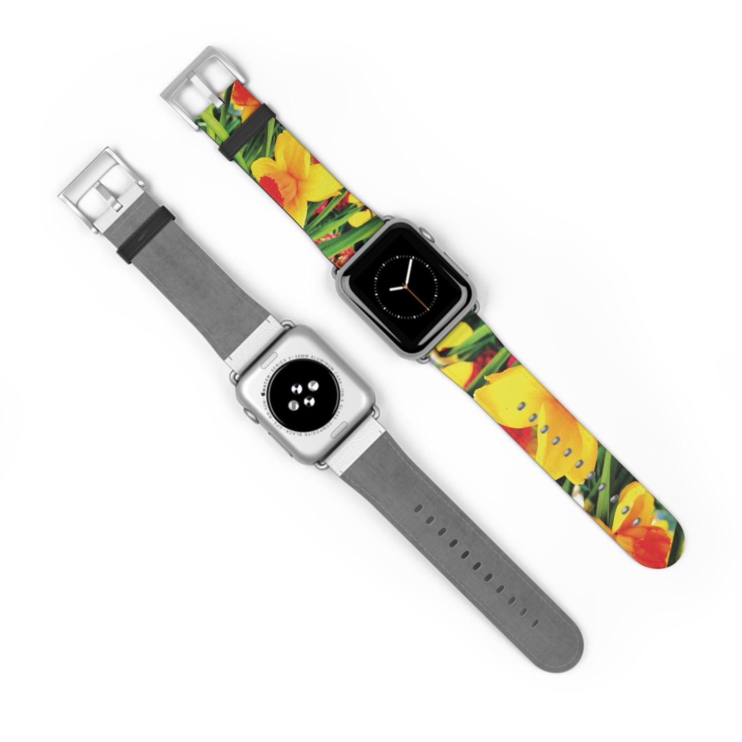 Vibrant Floral Watch Band - Adjustable, Colorful Design for Nature Lovers