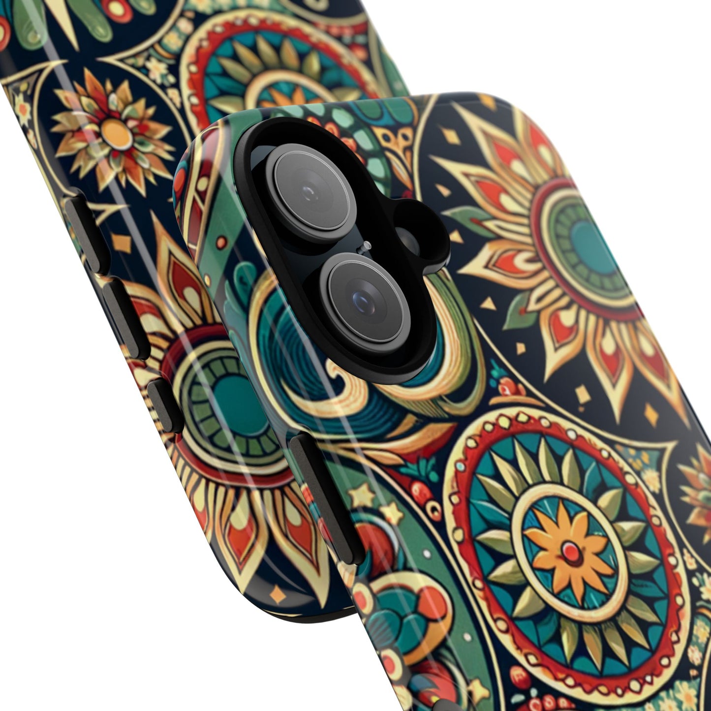 Boho Phone Case with Colorful Mandala Design, Stylish Phone Cover, Trendy Case for Women, Gift for Her, Bohemian Style Accessories