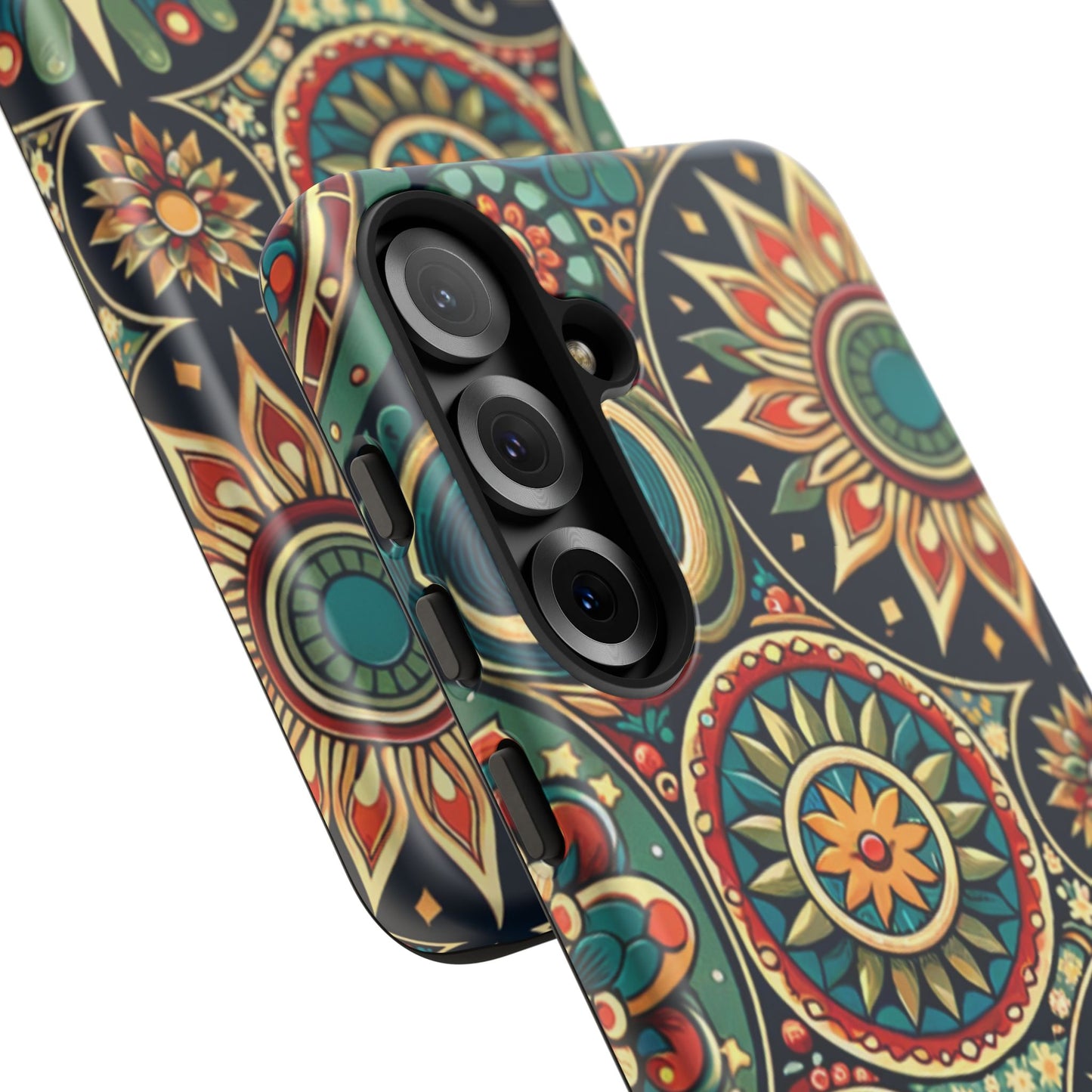 Boho Phone Case with Colorful Mandala Design, Stylish Phone Cover, Trendy Case for Women, Gift for Her, Bohemian Style Accessories