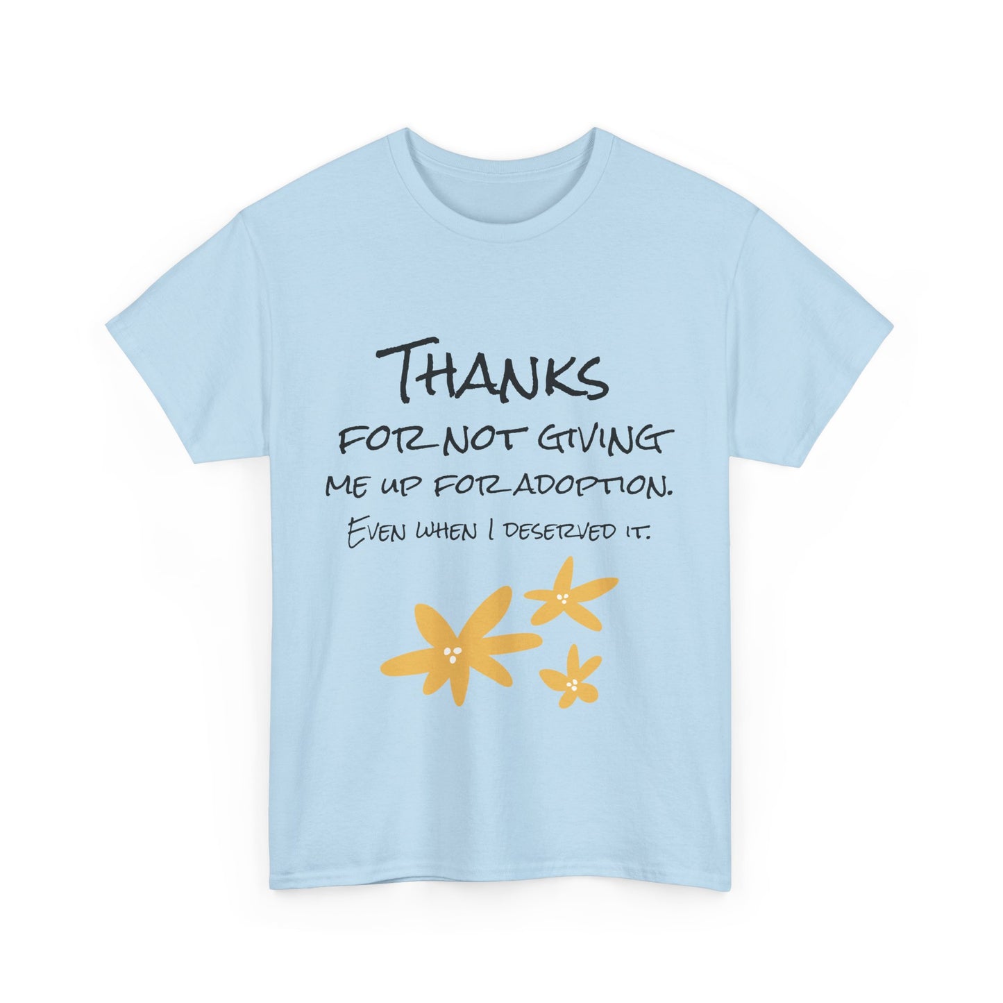 Thank You Unisex Heavy Cotton Tee - Perfect for Mother's Day!
