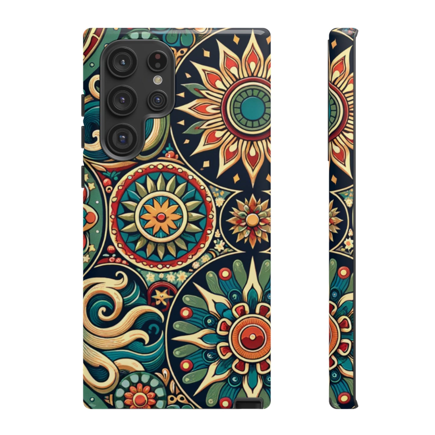 Boho Phone Case with Colorful Mandala Design, Stylish Phone Cover, Trendy Case for Women, Gift for Her, Bohemian Style Accessories