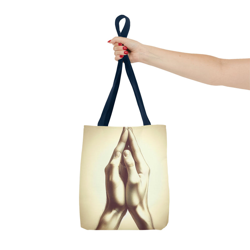 Mindful Hands Tote Bag - Elegant Design for Everyday Use