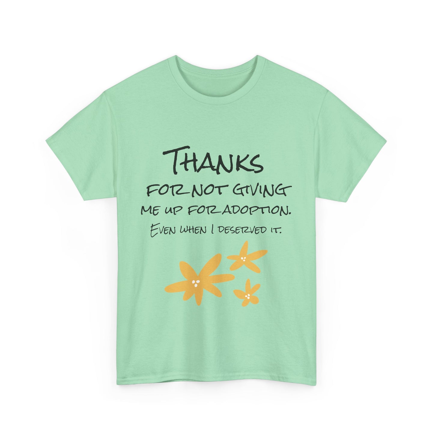 Thank You Unisex Heavy Cotton Tee - Perfect for Mother's Day!