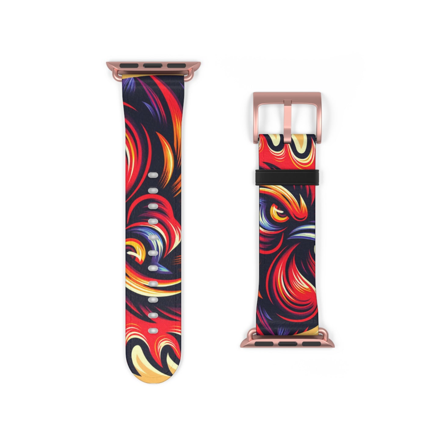 Vibrant Abstract Watch Band | Colorful Silicone Strap for Style and Comfort
