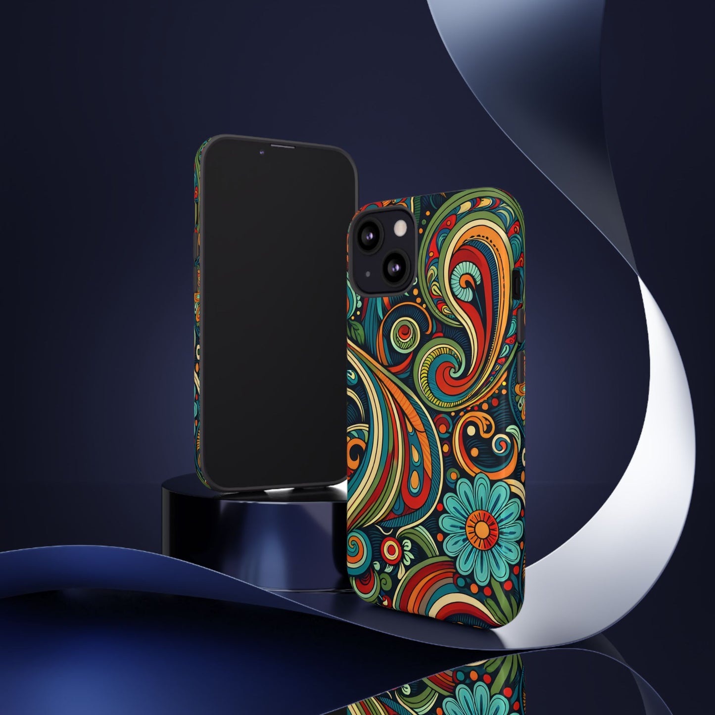 Bohemian Floral Phone Case - Colorful Tough Cover for Stylish Protection