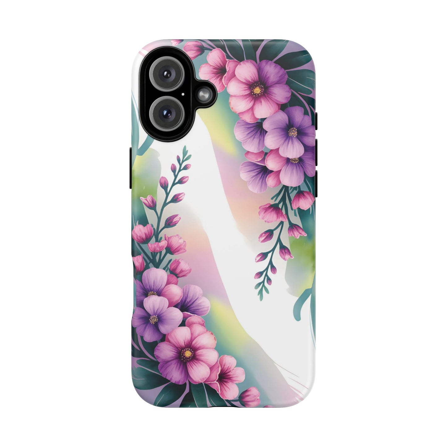 Floral Phone Case with Tough Protection, Stylish Cover for Smartphone, Flower Design Case, Gift for Her, Customizable Phone Accessories