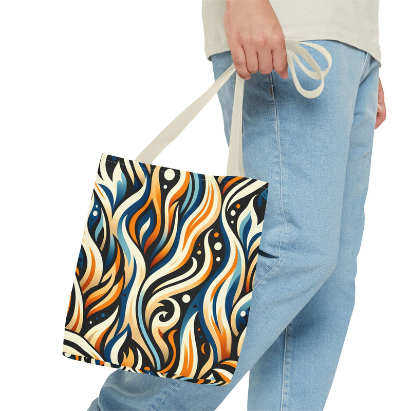 Vibrant Boho Tote Bag - Colorful AOP Design, Beach Essential, Everyday Carry, Gift Idea, Stylish and Functional